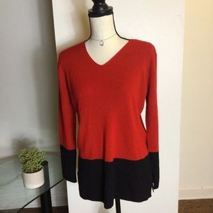 Red V-neck Sweater